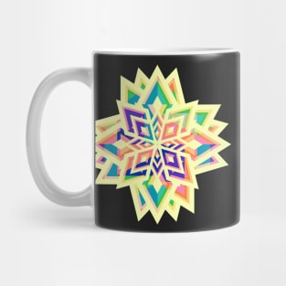 Decorative flower in vibrant colors Mug